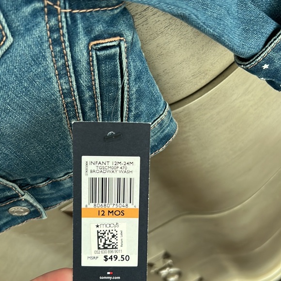Tommy Hilfiger baby girl Jean jacket 12 months - Picture 4 of 4